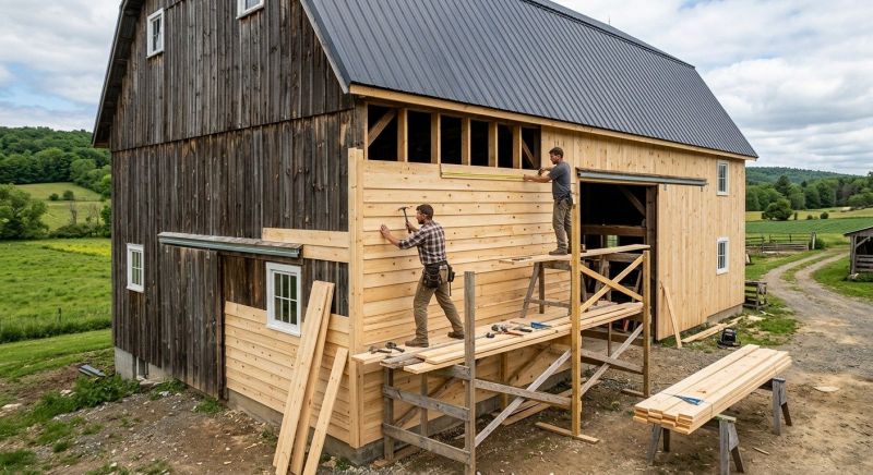 Barn Siding Installation in Saline, MI