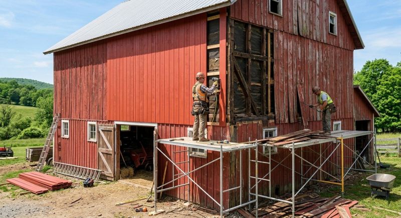 Barn Siding Replacement in Dearborn Heights, MI