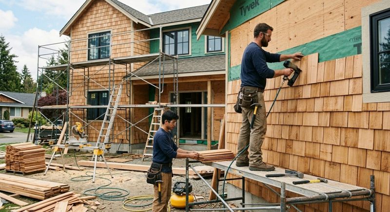 Cedar Cladding Installation in Washtenaw County, MI