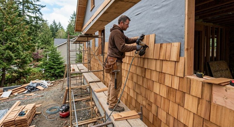 Cedar Siding Installation in Tecumseh, MI