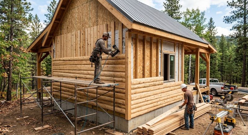 Log Siding Installation in Brighton, MI