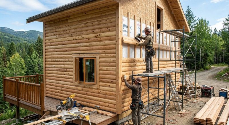 Log Siding Installation in Southgate, MI