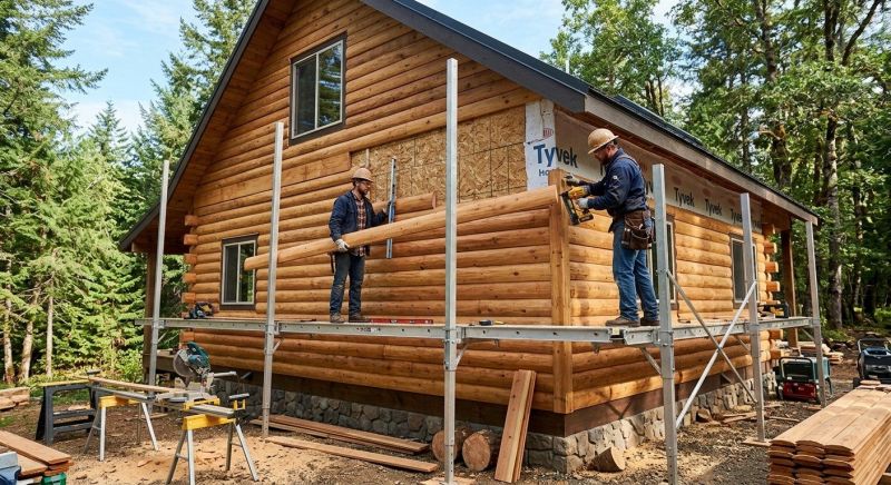 Log Siding Installation in Walled Lake, MI