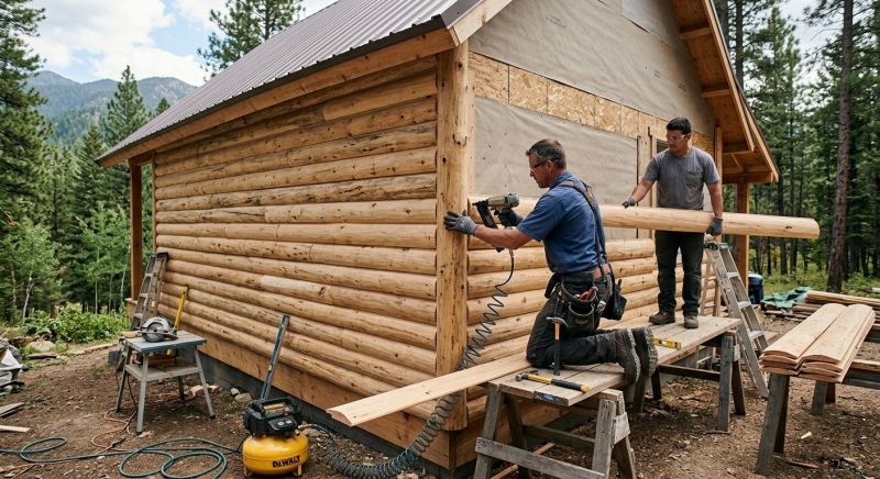 Log Siding Installation in West Bloomfield, MI