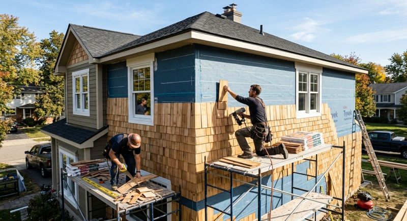 Shingle Siding Installation in Washtenaw County, MI