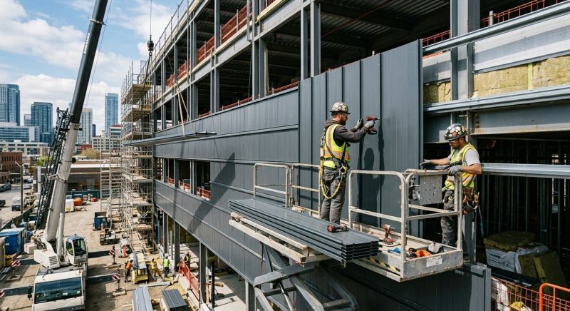 Steel Cladding Installation in Washtenaw County, MI