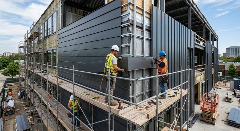 Steel Cladding Installation in Washtenaw County, MI