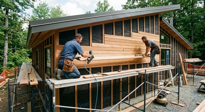 Wood Cladding Installation in Carleton, MI