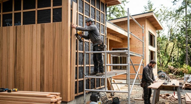 Wood Cladding Installation in Manchester, MI