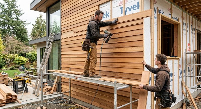 Wood Cladding Installation in Newport, MI