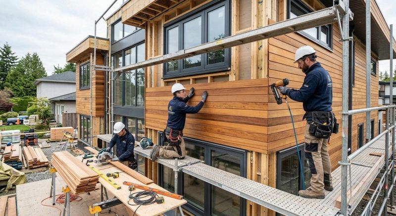 Wood Cladding Installation in Walled Lake, MI