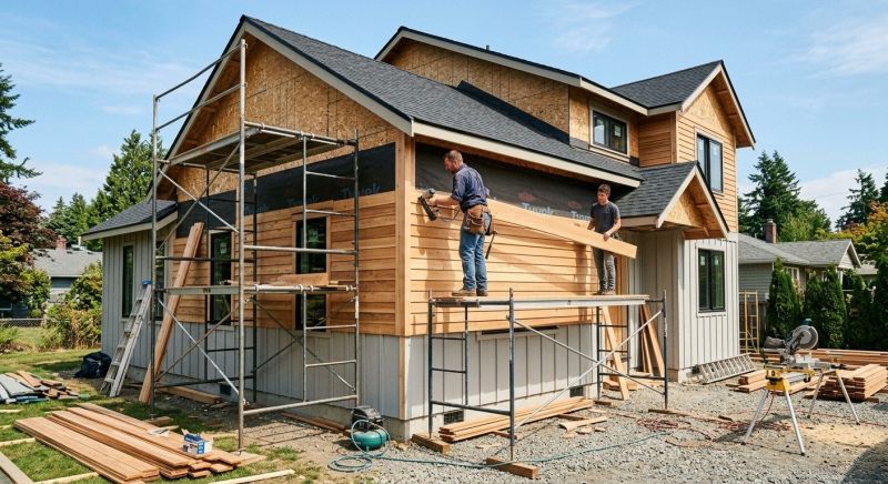 Wood Siding Installation in New Boston, MI